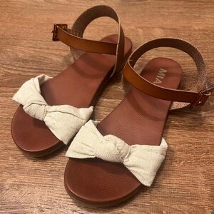 MIA Brown and Beige Sandals